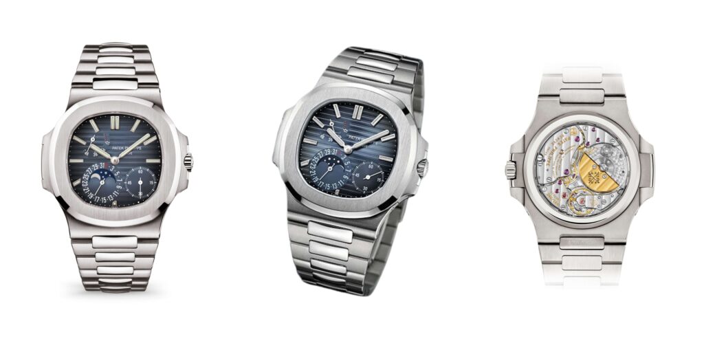 Patek Philippe Nautilus 57121A-001 Moon Phase Silver